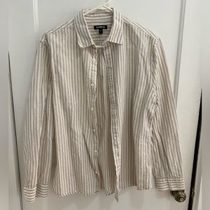 Men’s Medium Express Linen Dress Shirt